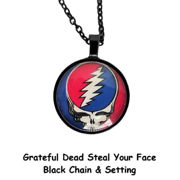 rematt Jewelry - 2/$15 💀 Grateful Dead "Steal Your Face" Necklace NWOT